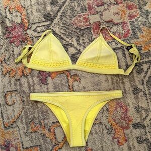 Yellow Triangl Bikini